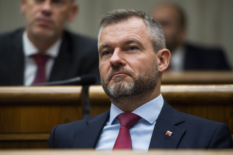 Predseda strany Hlas-SD Peter Pellegrini