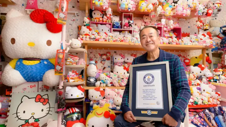 Známa postavička Hello Kitty bola vytvorená v roku 1975. Zdroj: guinnessworldrecords.com