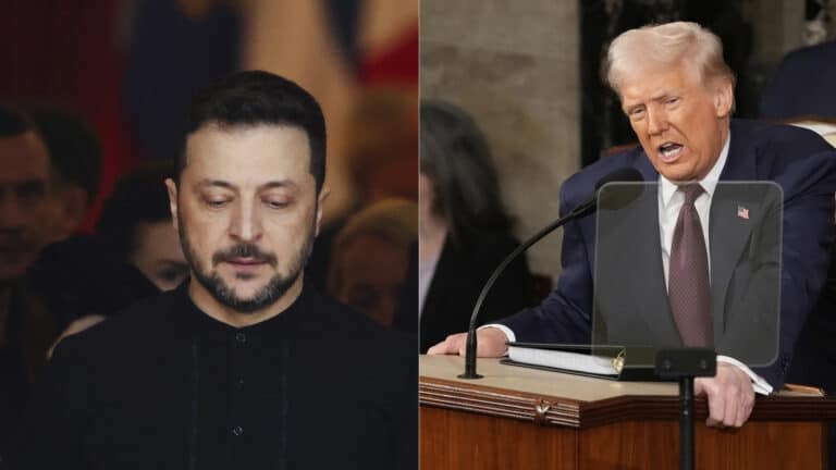 Volodymyr Zelenskyj a Donald Trump