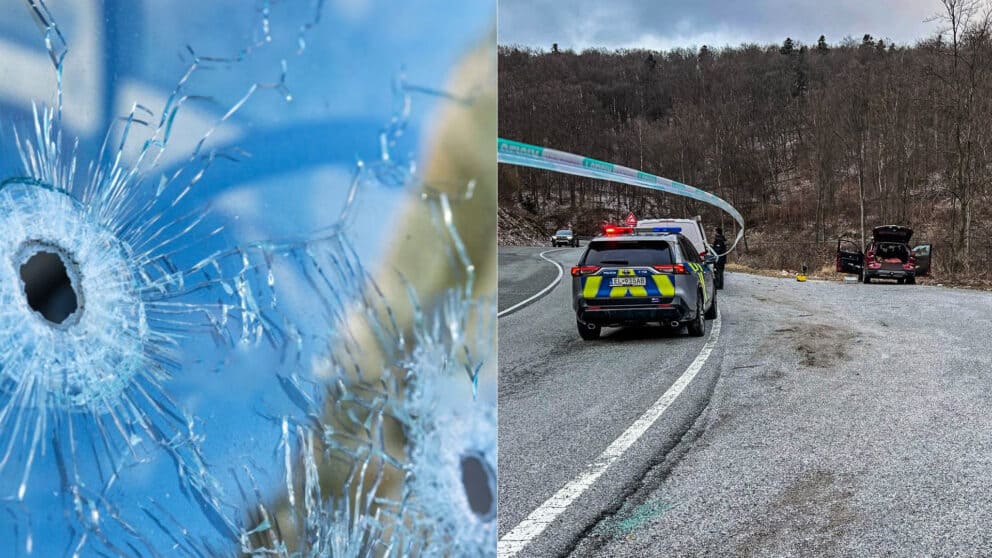 streľba pri Košiciach auto